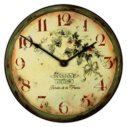 Lascelles Wine Wall Clock, Green, Dia. 36cm